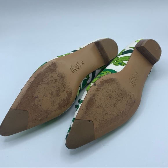 RARE Jcrew green floral Lucy Flats - Picture 10 of 10